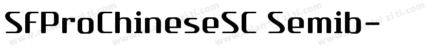 SFProChineseSC Semib字体转换